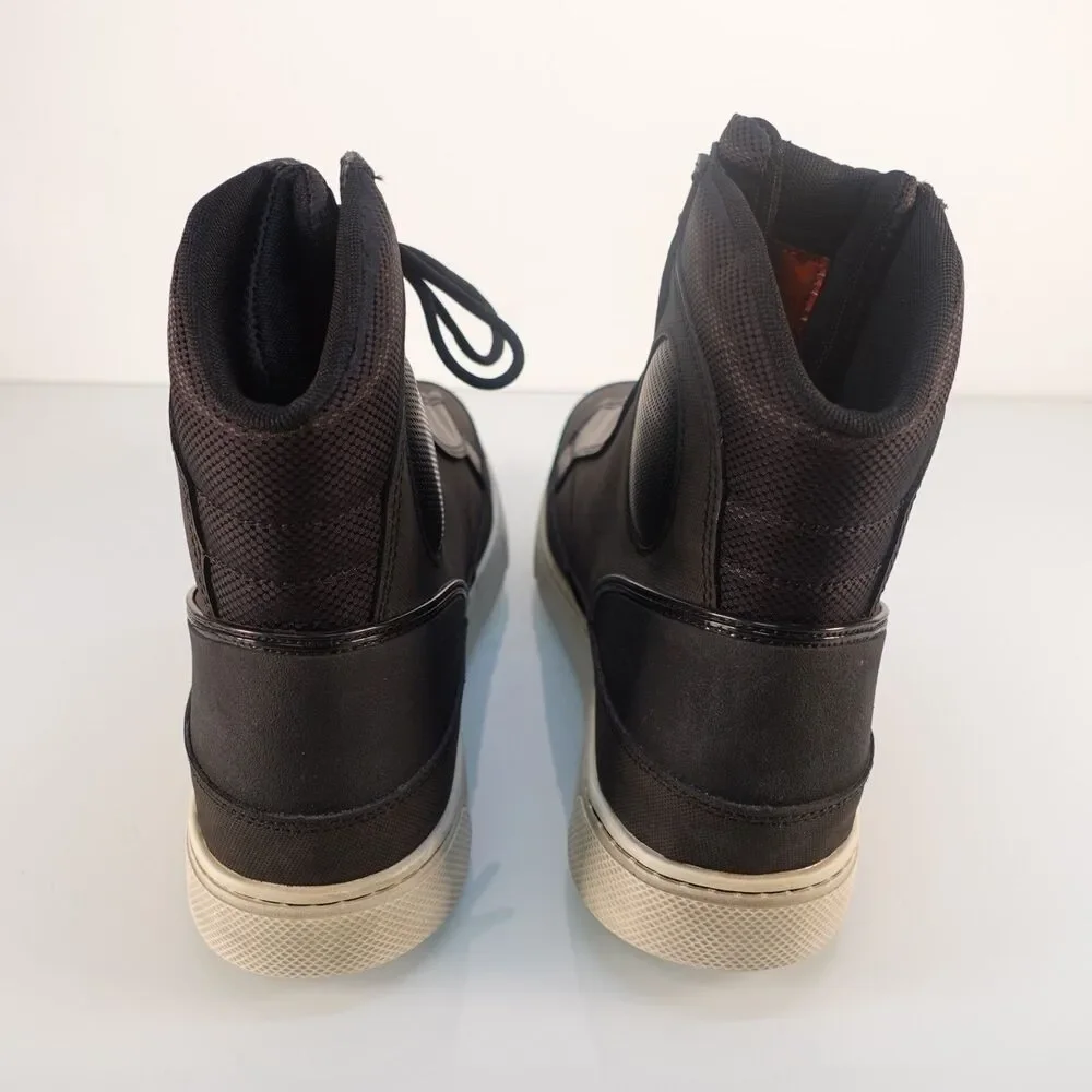 Harley-Davidson Men's Vardon Black Waterproof Leather Riding Sneakers D96175 12M